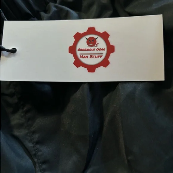 NWT Men’s size S Obnoxious Gear black joggers with mesh on the inside - Picture 6 of 6